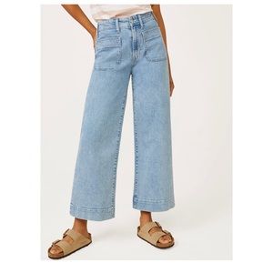 Free Assembly wide leg cropped jeans